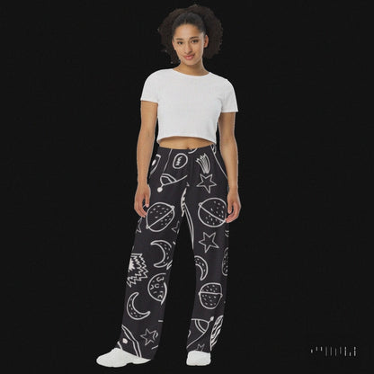 ALL - Pantalón ancho all over mujer